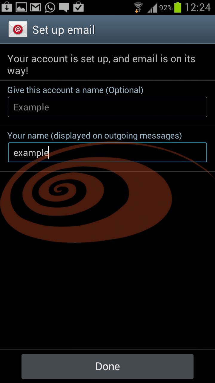 Setting up your Samsung Galaxy to download your email